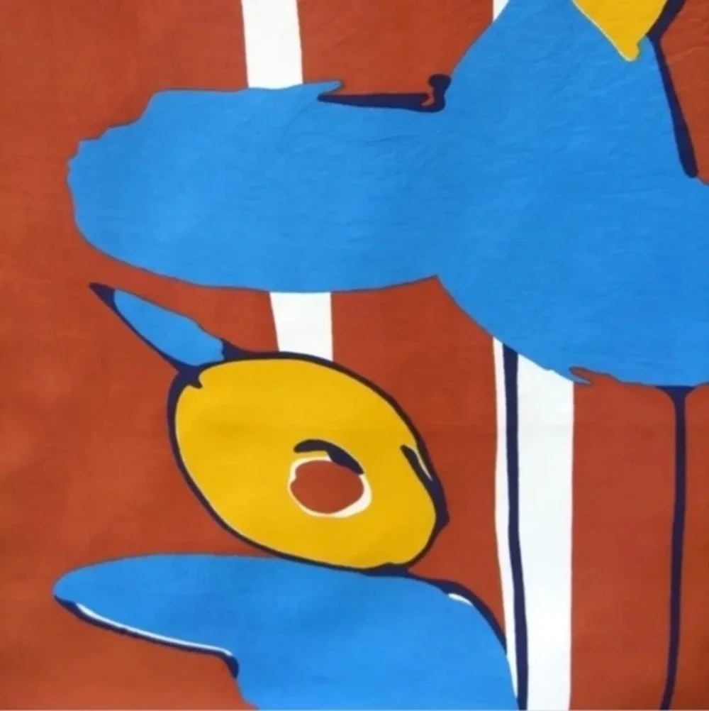 Olivia Roselli‎ Vintage Abstract Birds Scarf